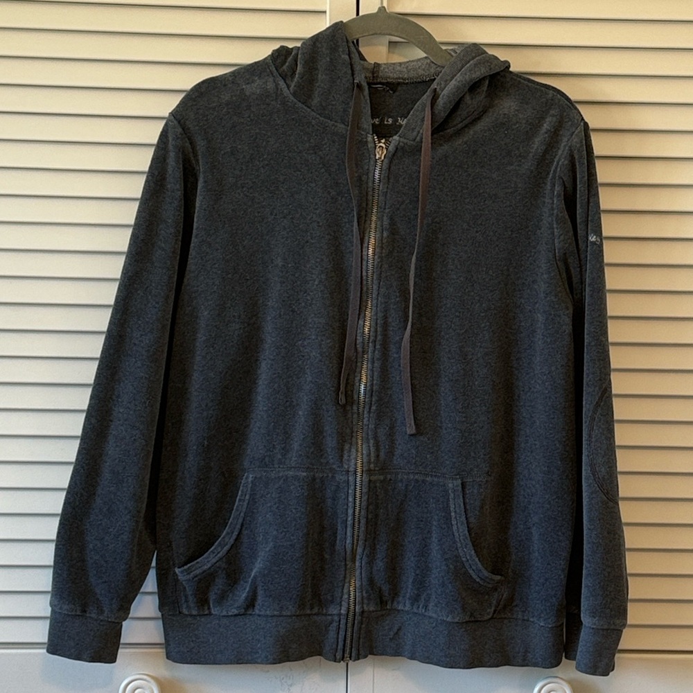 Lane Bryant Dark Gray Zip-Up Hoodie Size 14